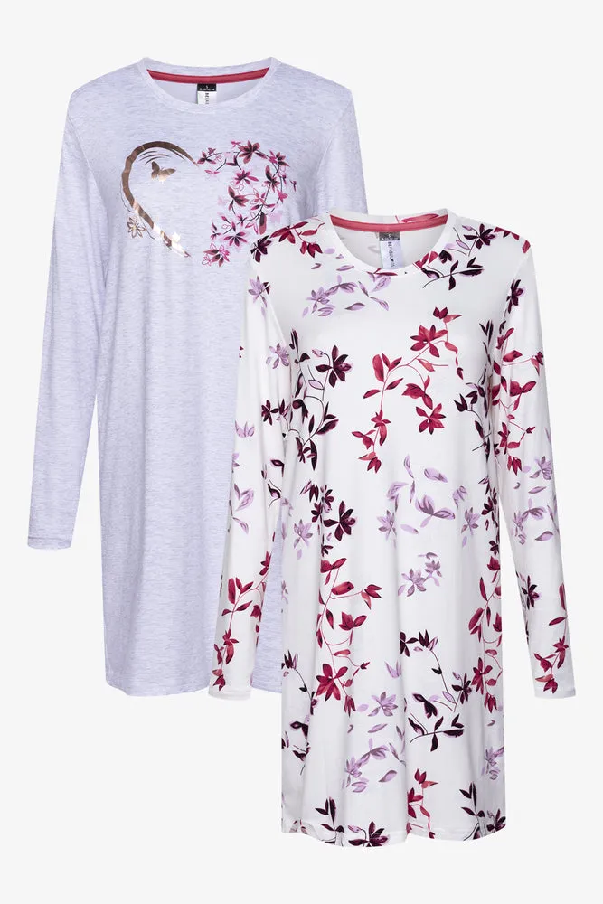 2 Pack Butterfly Sleepshirts Grey sold by Ackermas