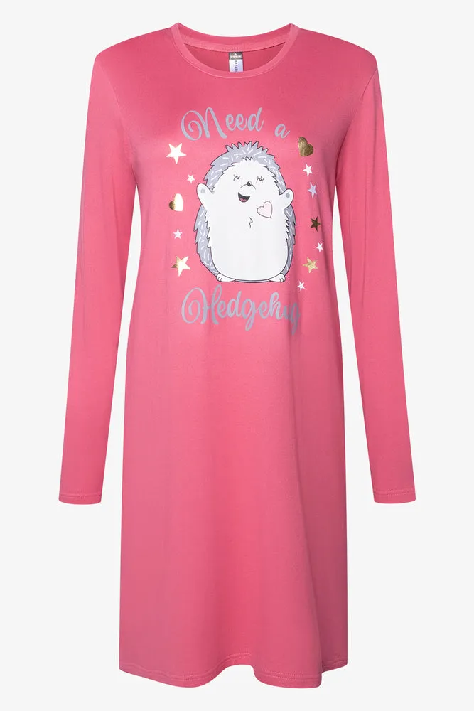 Need A Hedge Hug Sleepshirt Pink sold by Ackermas