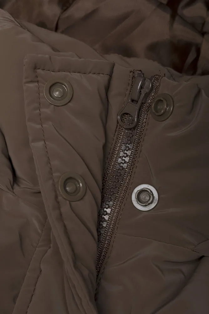 Hooded Puffer Jacket Brown sold by Ackermas product image thumbnail 2