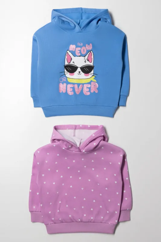 2 Pack Cool Cat Hoodies Blue And Pink sold by Ackermas