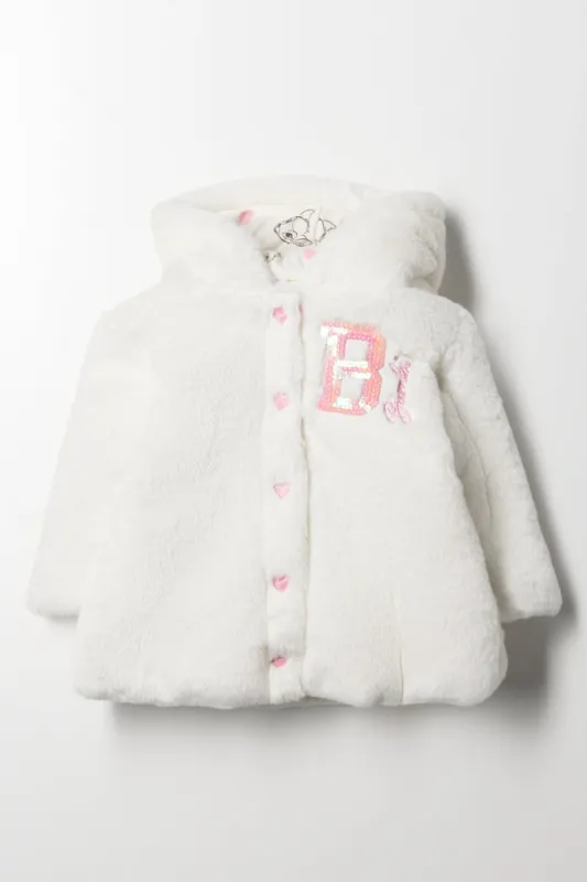 Bambi Fur Jacket Cream sold by Ackermas