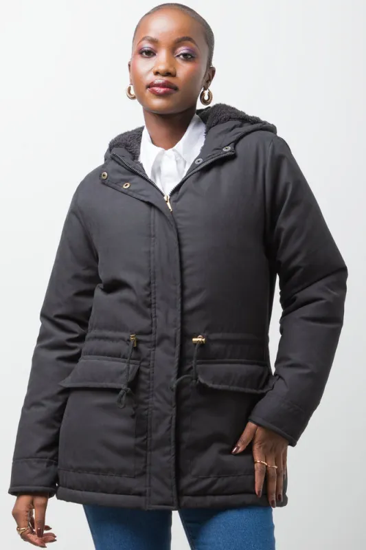 Parka Jacket Black sold by Ackermas