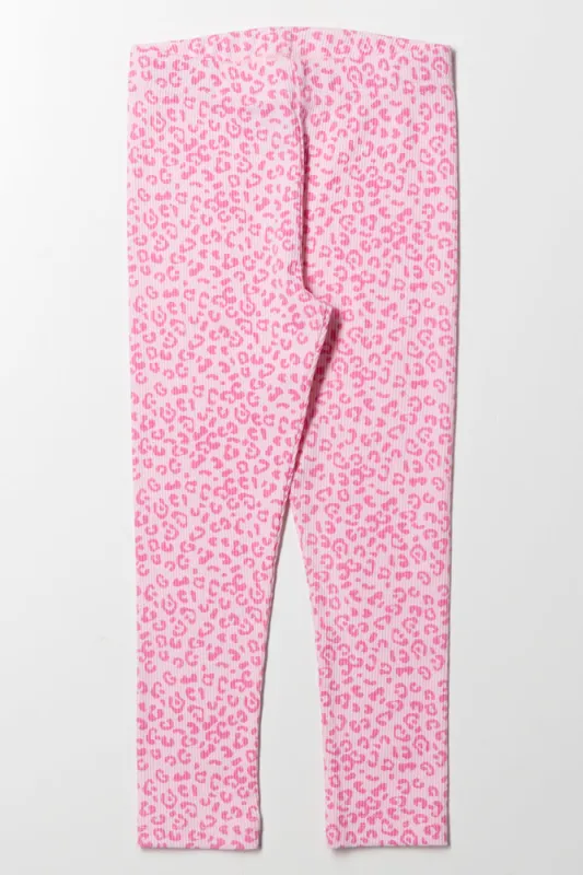 Animal Leggings Light Pink sold by Ackermas