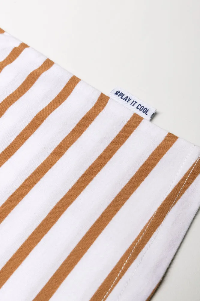 Stripe Long-Sleeve T-Shirt Natural sold by Ackermas product image thumbnail 2