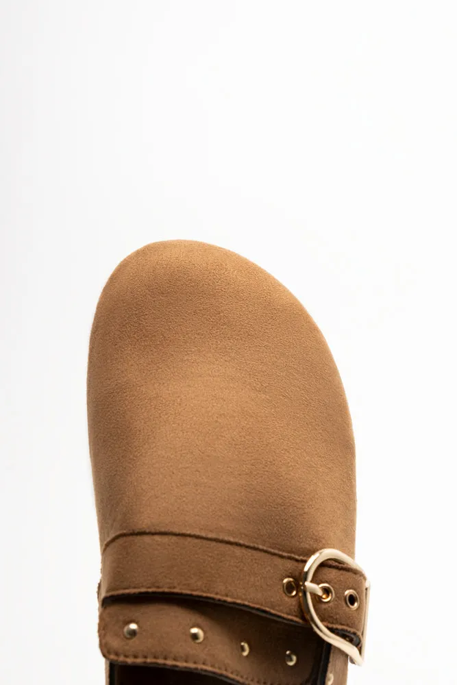 Closed Toe Mule Shoes Tan sold by Ackermas product image thumbnail 5