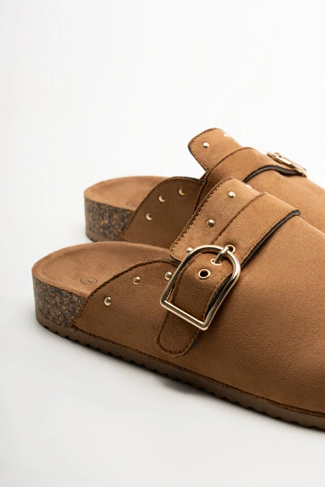 Closed Toe Mule Shoes Tan sold by Ackermas product image thumbnail 4