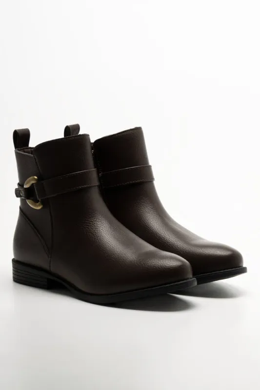Ankle Boots Brown sold by Ackermas