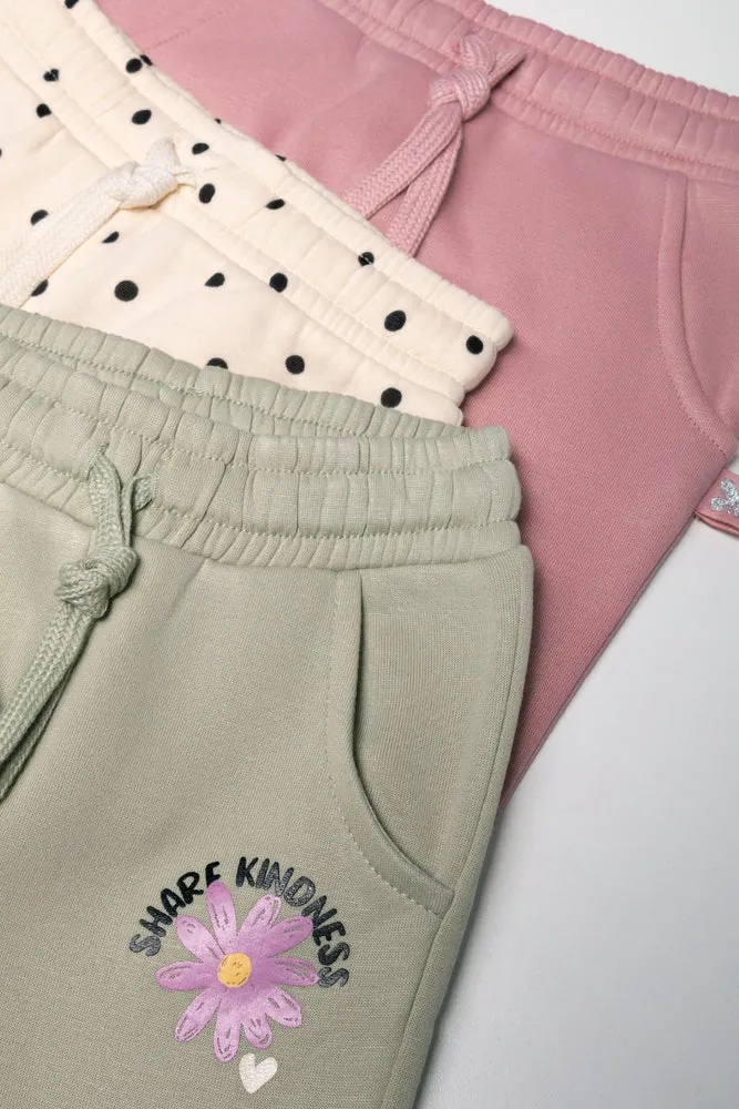 3 Pack Trackpants Pink, Green And Yellow sold by Ackermas product image thumbnail 2