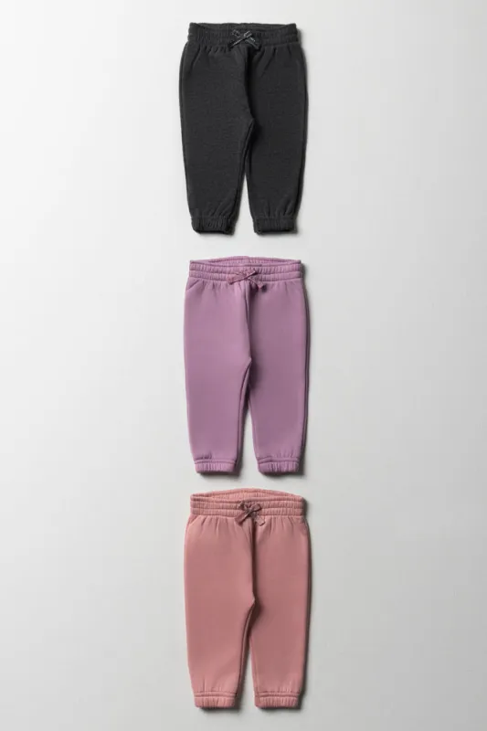 3 Pack Trackpants Pink, Lilac And Dark Grey sold by Ackermas