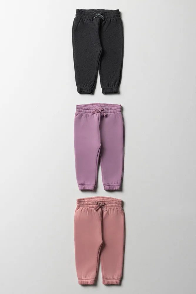 3 Pack Trackpants Pink, Lilac And Dark Grey sold by Ackermas