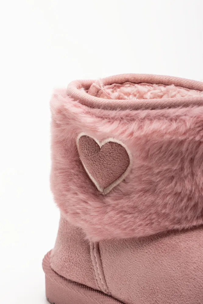 Heart Fur Comfort Boots Pink sold by Ackermas product image thumbnail 4