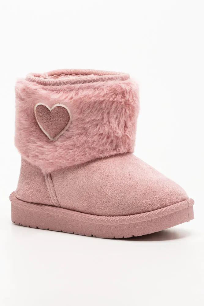 Heart Fur Comfort Boots Pink sold by Ackermas product image thumbnail 2