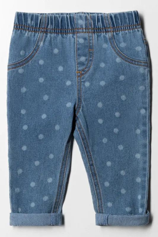 Spot Jeggings Blue sold by Ackermas
