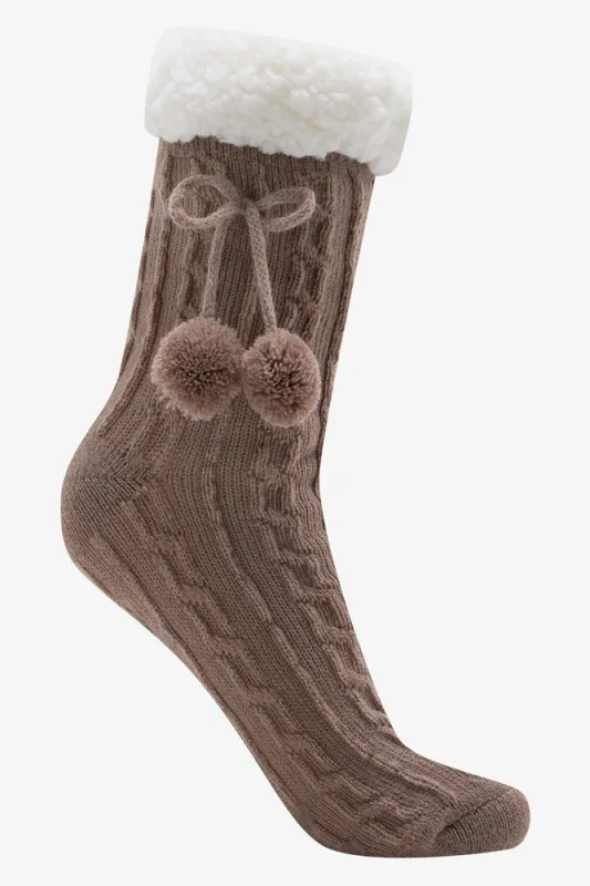 Slipper Socks Brown sold by Ackermas