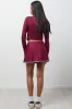 Mini Skirt Burgundy sold by Ackermas
