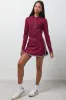Mini Skirt Burgundy sold by Ackermas