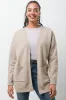 Mid Length Cardigan Natural sold by Ackermas