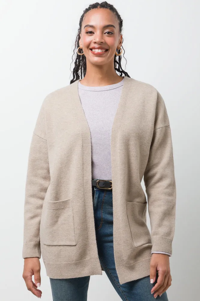 Mid Length Cardigan Natural sold by Ackermas