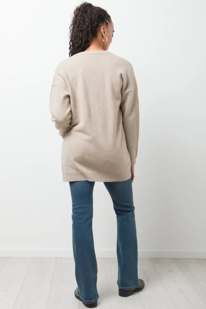 Mid Length Cardigan Natural sold by Ackermas product image thumbnail 3