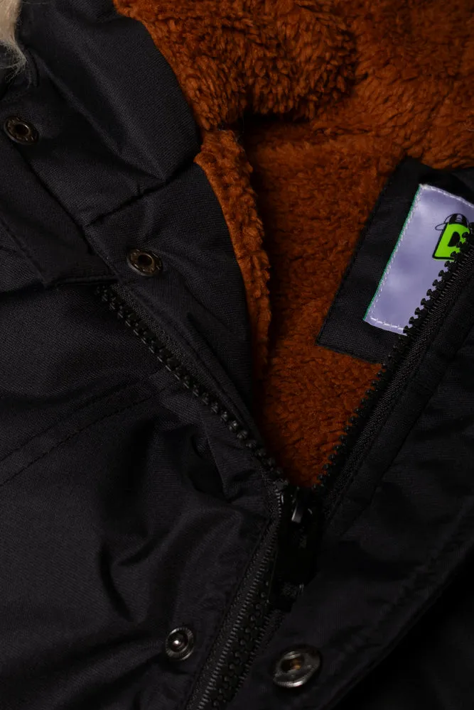 Hooded Parka Jacket Black sold by Ackermas product image thumbnail 2