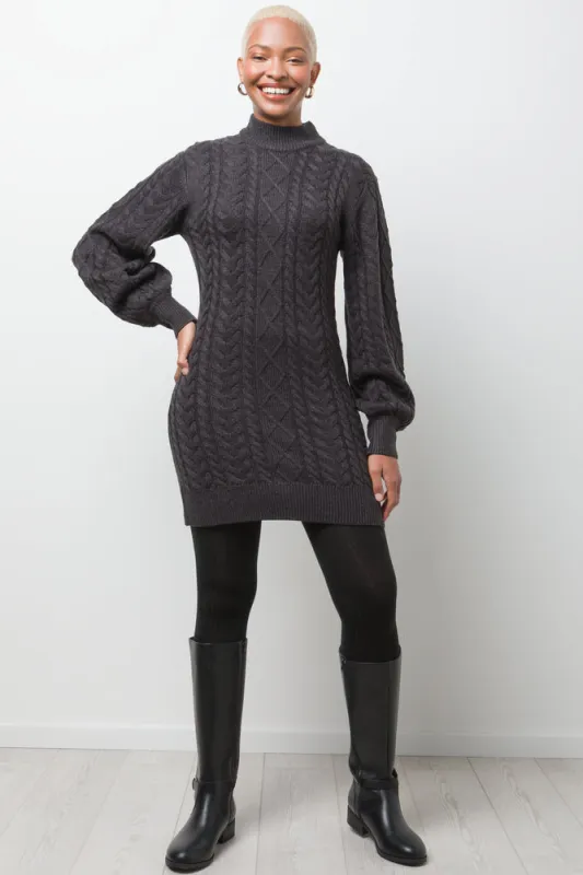 Cable Knit Dress Grey sold by Ackermas
