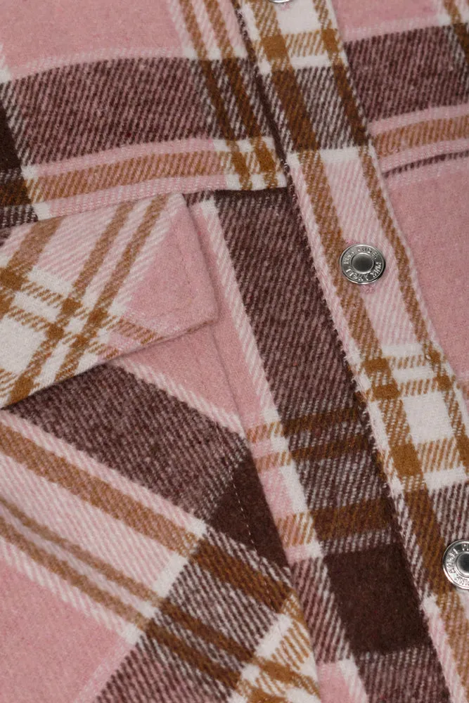 Check Long Sleeve Shirt Pink sold by Ackermas product image thumbnail 2