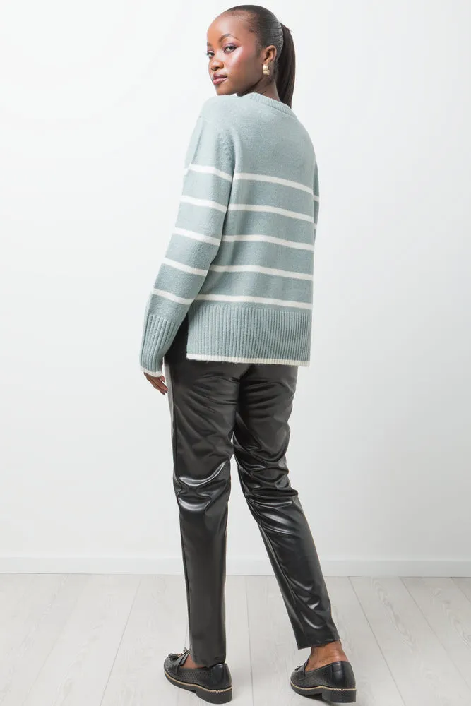 Stripe Jersey Light Green And White sold by Ackermas product image thumbnail 3