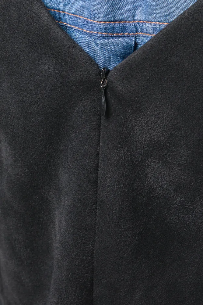 Suede Shift Dress sold by Ackermas product image thumbnail 4