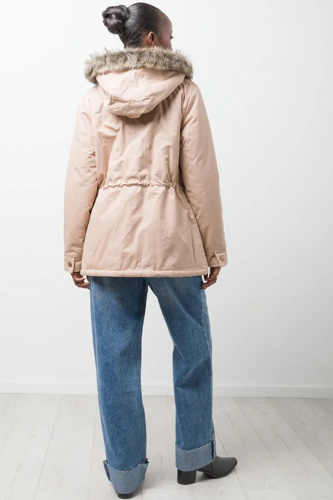 Parka Jacket With Fur Trim Natural sold by Ackermas product image thumbnail 3