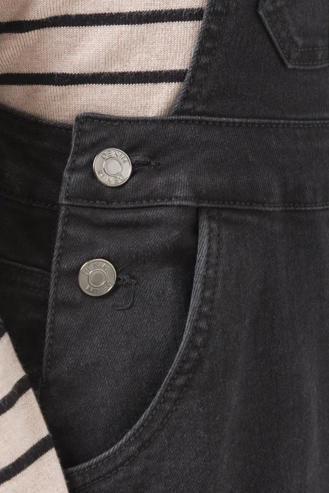 Denim Dungaree Dress Black sold by Ackermas product image thumbnail 4