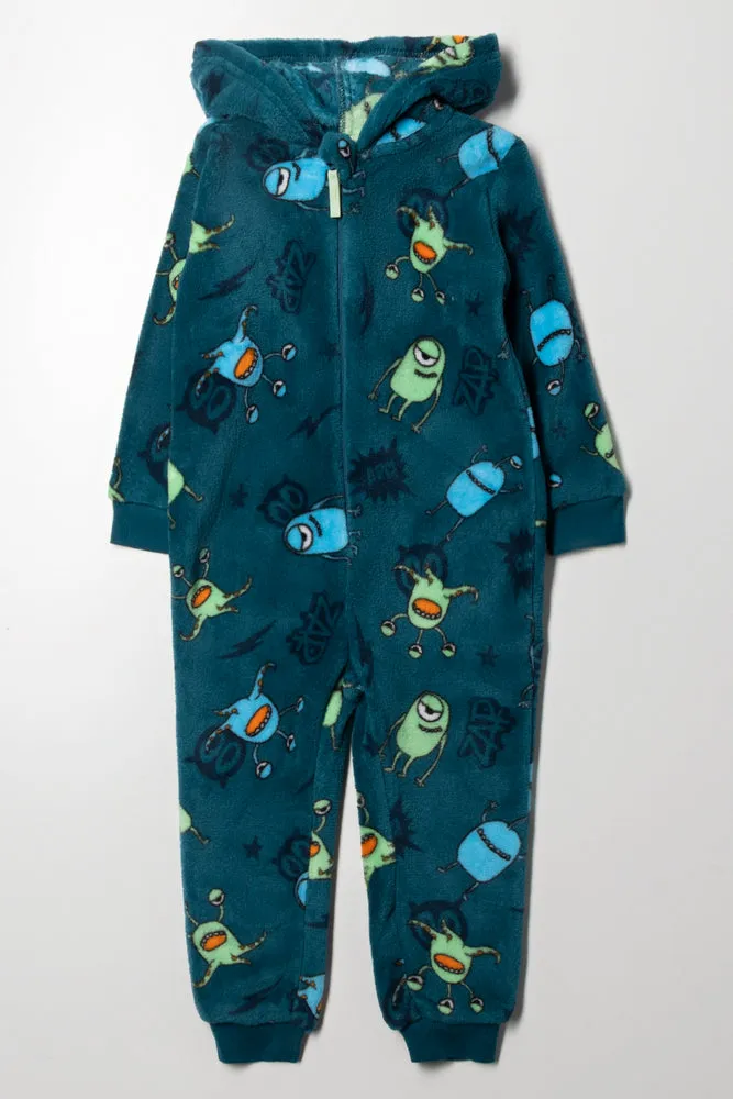 Monster Onesie Blue sold by Ackermas