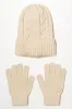 Beanie And Gloves Set Natural sold by Ackermas