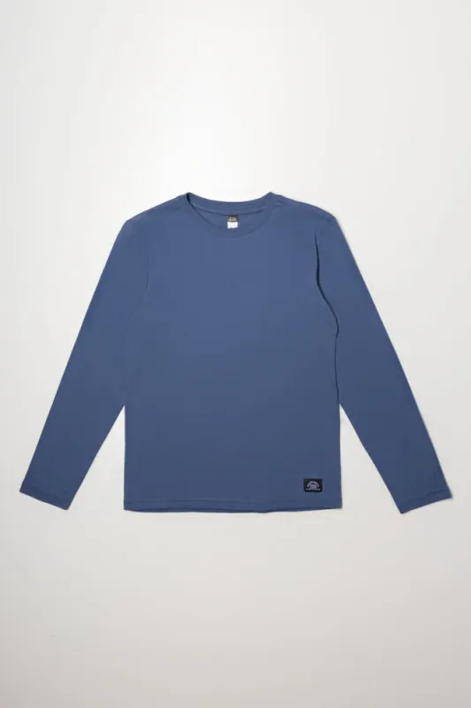 Long Sleeve T-Shirt Blue sold by Ackermas