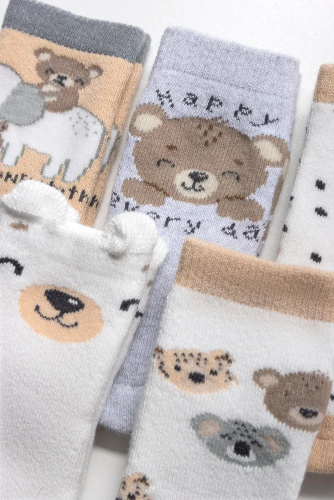 5 Pack Socks Natural sold by Ackermas product image thumbnail 2