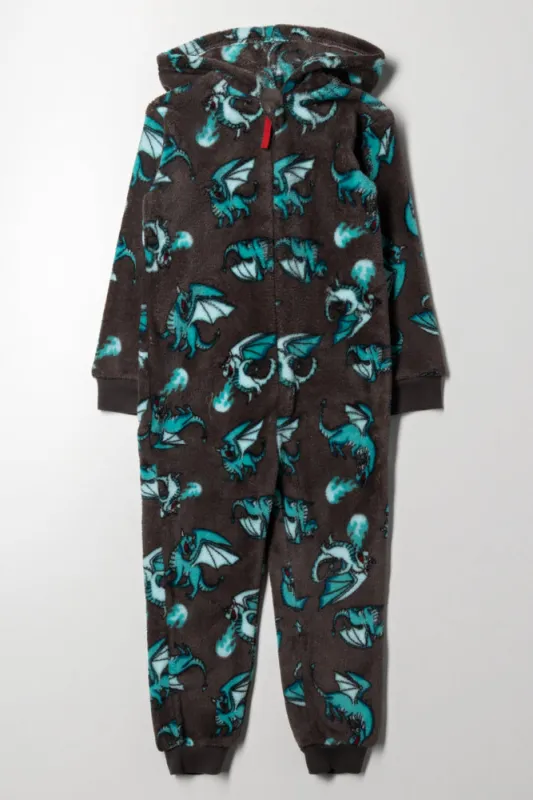 Dragon Onesie Charcoal sold by Ackermas