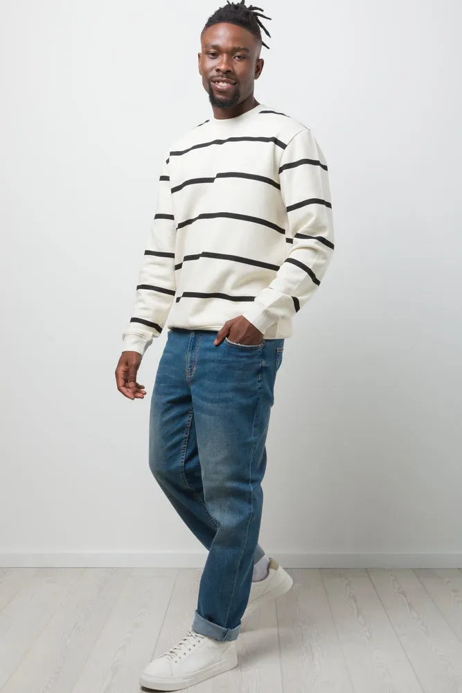 Crew Neck Tracktop Cream sold by Ackermas product image thumbnail 2