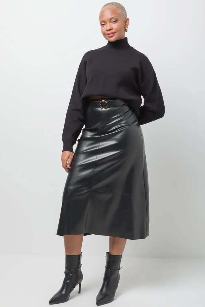 A-Line Skirt Black sold by Ackermas