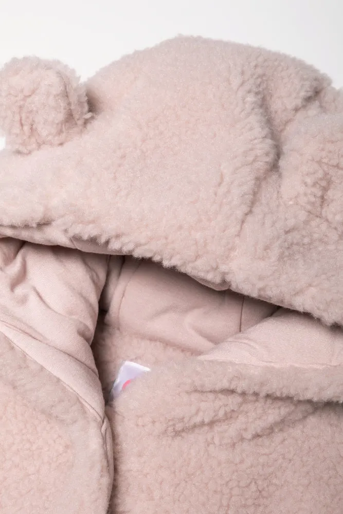 Hooded Button Through Coat Pink sold by Ackermas product image thumbnail 3