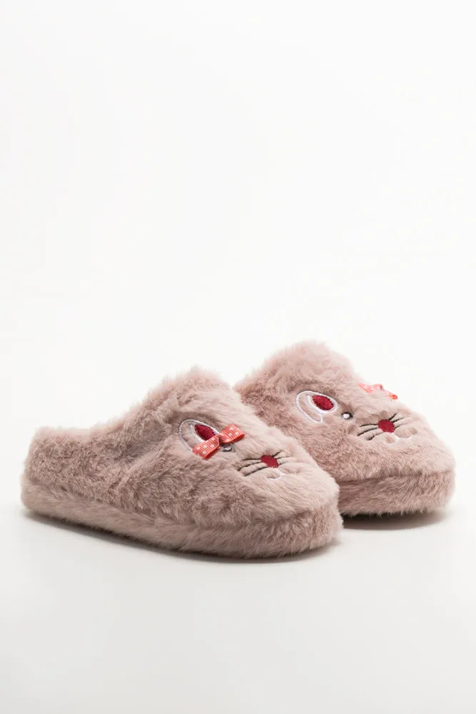 Bow Slippers Pink sold by Ackermas