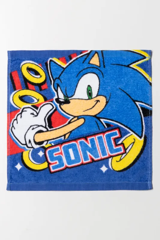 Sonic Face Cloth Navy sold by Ackermas