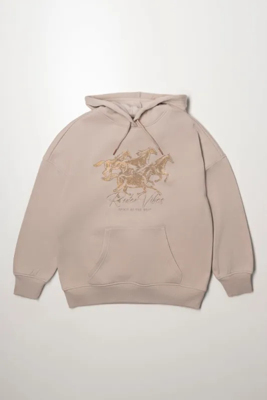 Horses Hoodie Natural sold by Ackermas