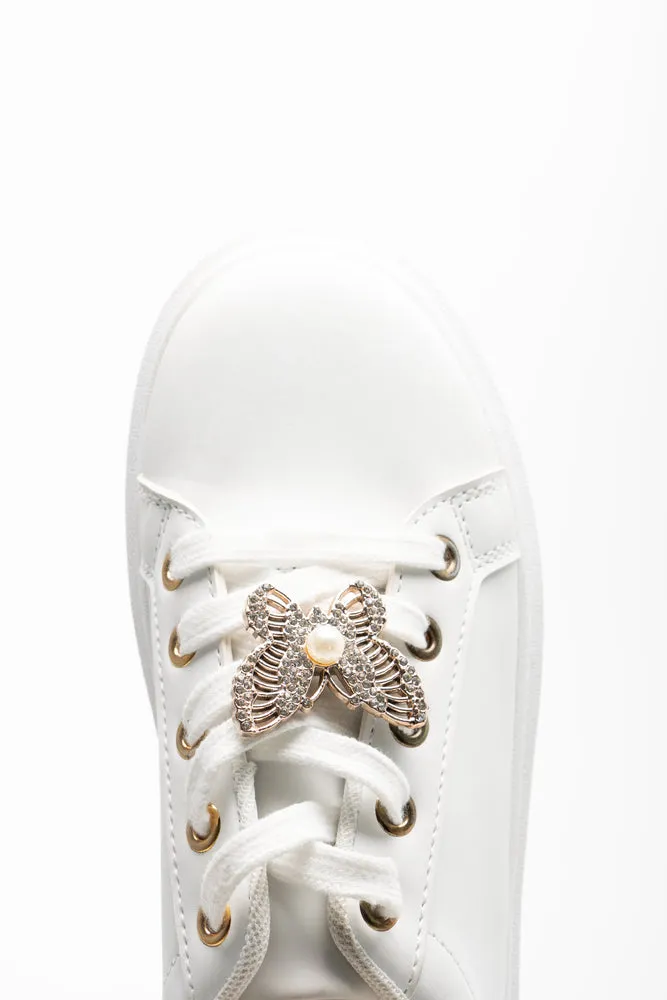 Butterfly Sneakers White sold by Ackermas product image thumbnail 5