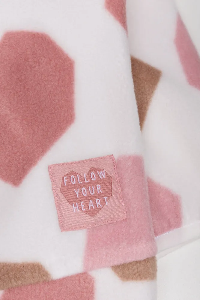 Heart Polar Fleece Tracktop Pink sold by Ackermas product image thumbnail 2