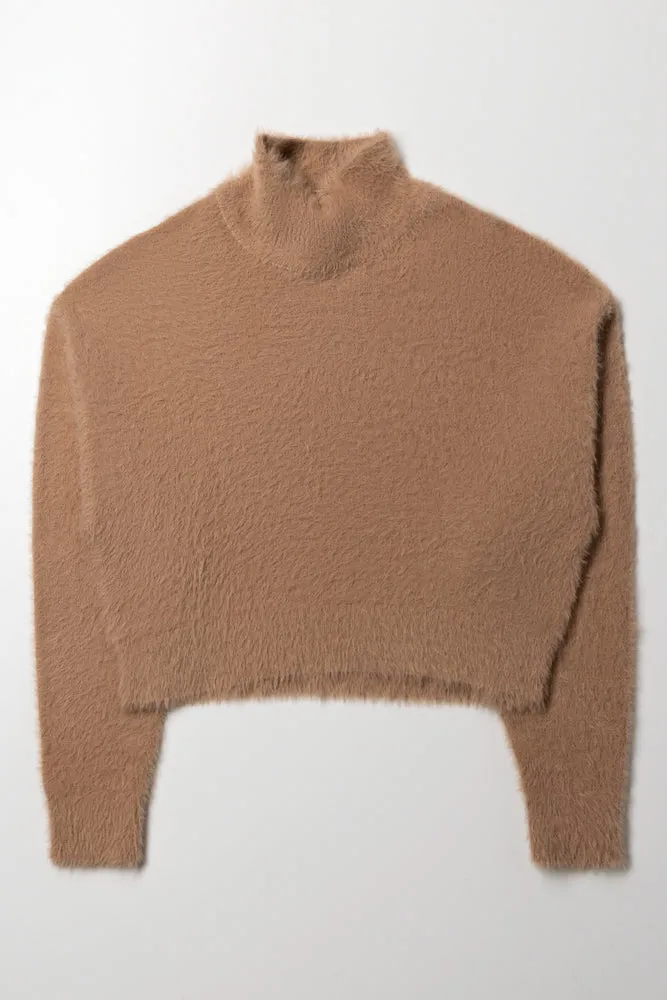 High Neck Fluffy Jersey Natural sold by Ackermas