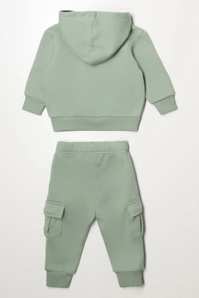 Hooded Cargo Tracksuit Light Green sold by Ackermas product image thumbnail 4
