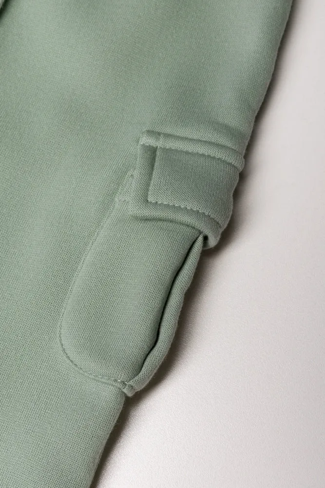 Hooded Cargo Tracksuit Light Green sold by Ackermas product image thumbnail 3