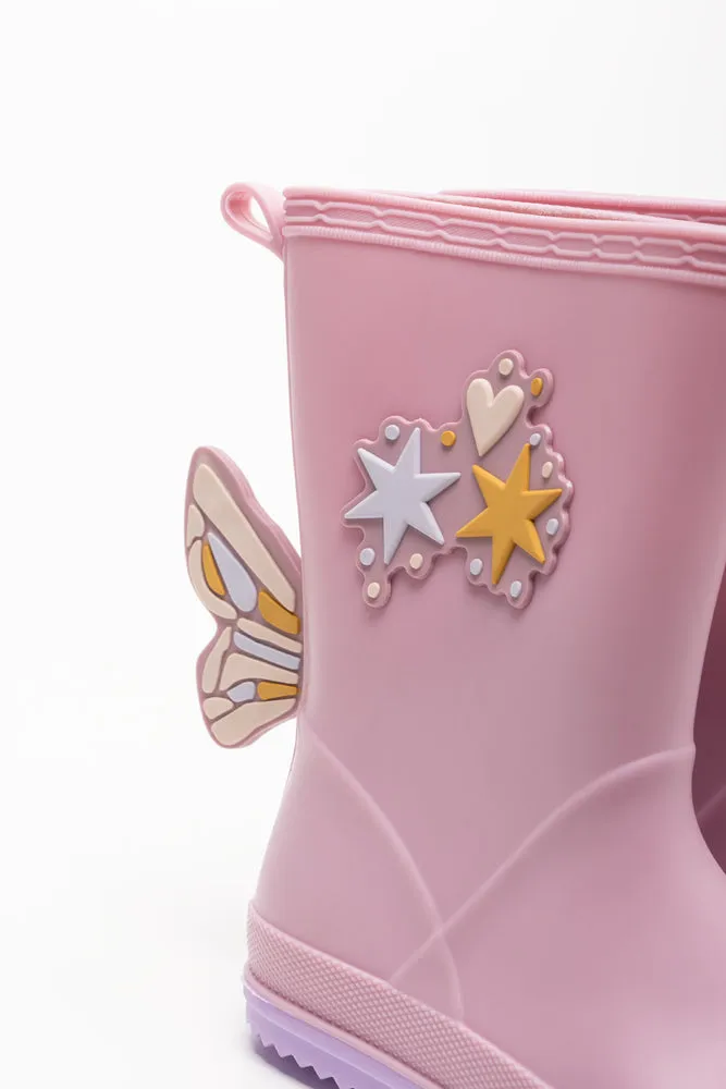 Butterfly Rainboots Pink sold by Ackermas product image thumbnail 4