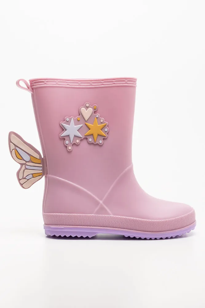 Butterfly Rainboots Pink sold by Ackermas product image thumbnail 2