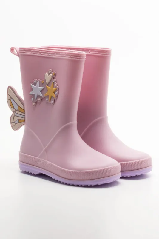 Butterfly Rainboots Pink sold by Ackermas