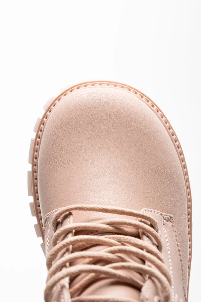 Daisy Lace Up Boots Dusty Pink sold by Ackermas product image thumbnail 5